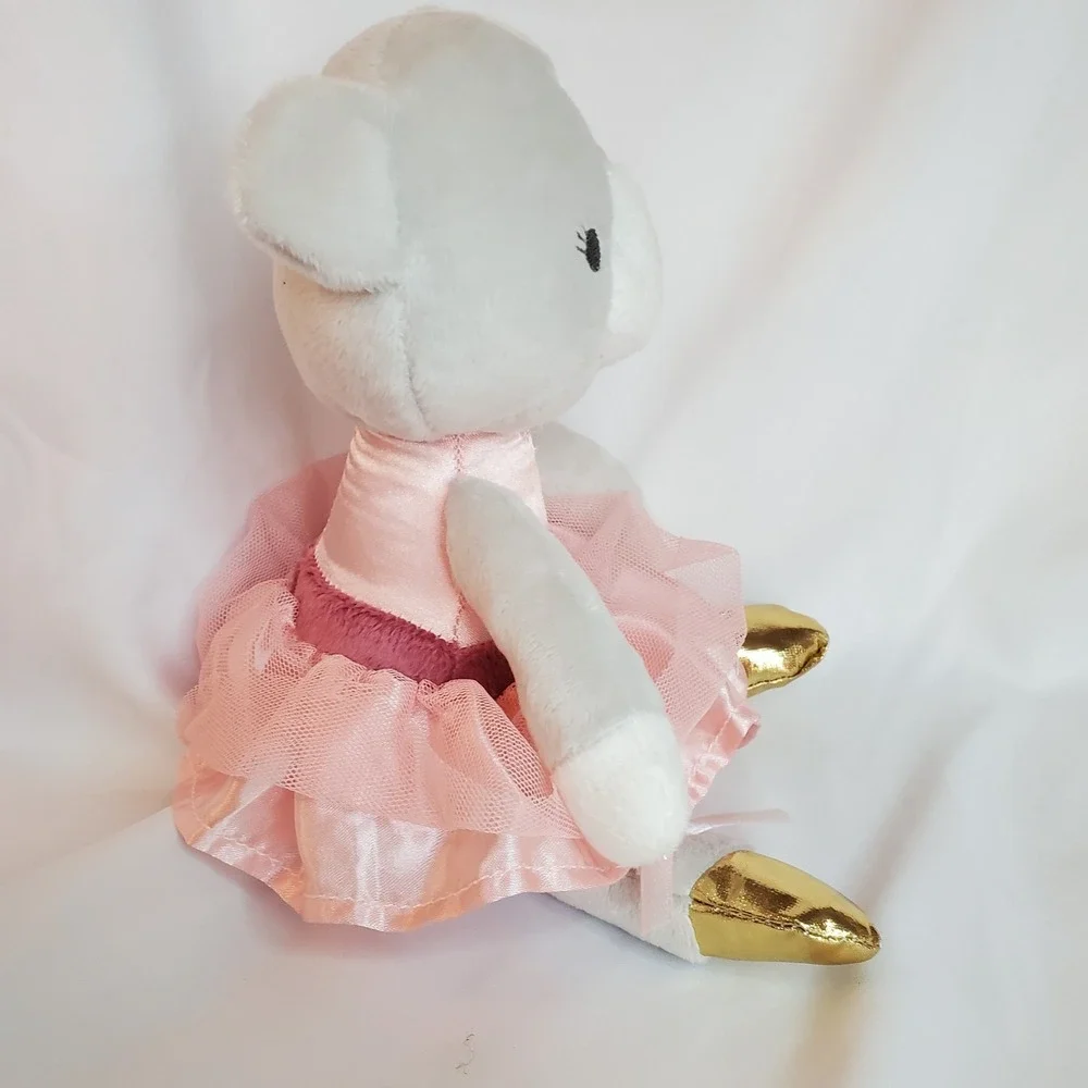 Duck‎ Duck Goose Baby Plush Bear Ballerina Pink dress Pink Ballet Shoes